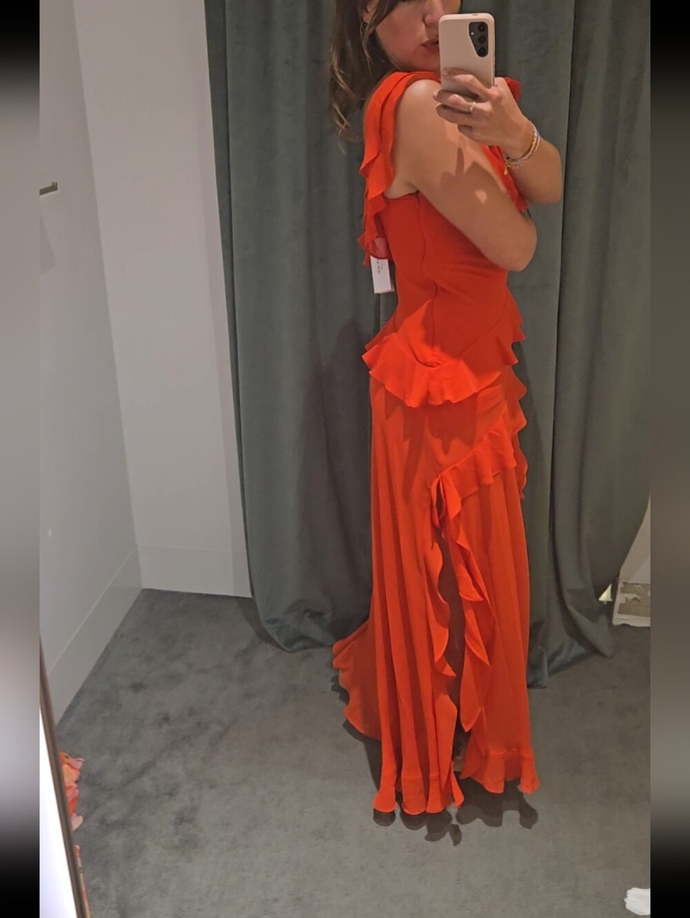 Ever New Red Ruffle Maxi Dress - Picture 4 of 6